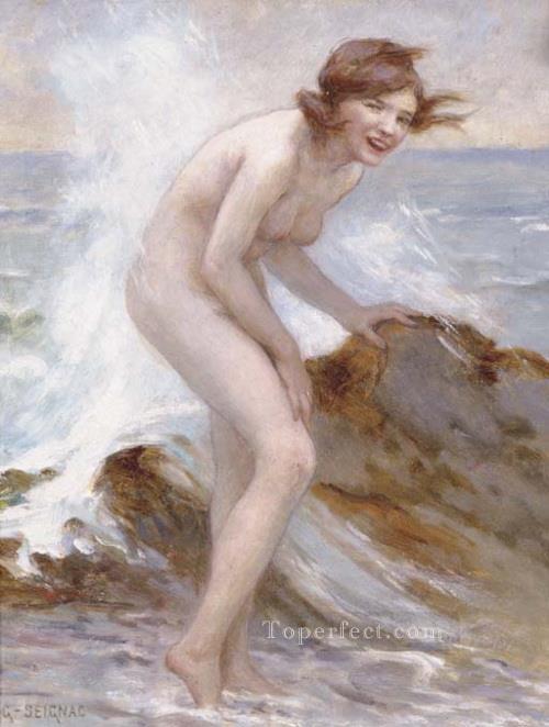 Bather Guillaume Seignac classic nude Oil Paintings
